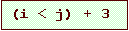 Text Box: (i < j) + 3
